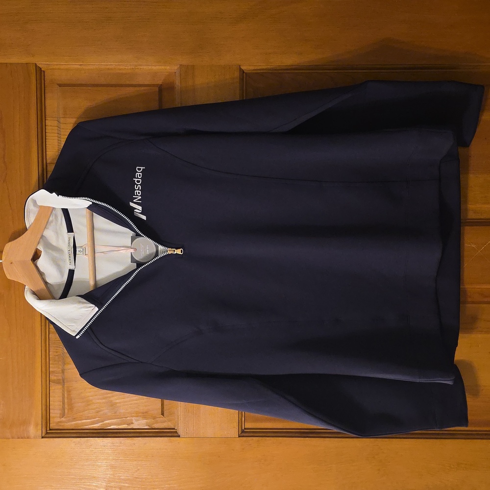 Fairway & Greene NASDAQ Navy Blue Quarter-Zip Jacket